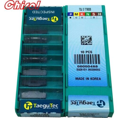Free shipping cnc grooving inserts TDJ2 TDJ3 TDJ4 TT9030 high quality groove blade tips parting off lathe slot cutter tool