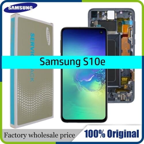 100% Original 2280x1080 LCD For SAMSUNG Galaxy S10E G970F/DS G970U G970W SM-G9700 Display Touch Screen Digitizer Replacement