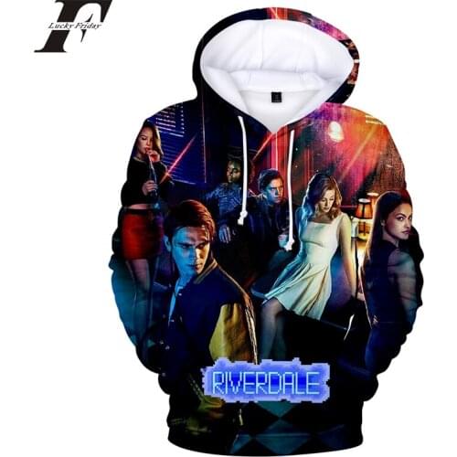 2018 Riverdale 3D Hoodies sweatshirt men women South Side Serpents hit hop Autumn winter Hoodies Long Sleeve streetwear Clothes