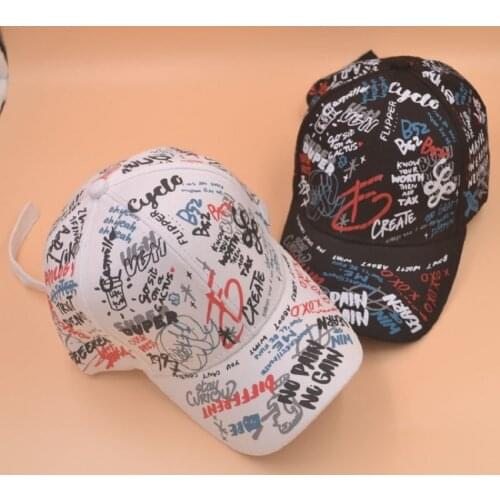 2021 Summer Doodle Baseball Cap Dad Hat Outdoor Graffiti Adjustable Snapback Caps Sports Visor Hats Student Hip-Hop Cap Gorras