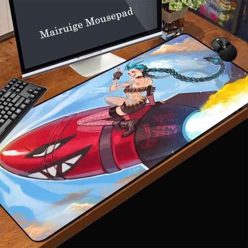 Mairuige League of Legends Runaway Loli Skin Customized Game Mouse Pad 900x400x3 / 800x300x3 Gamer Computer Keyboard Mat
