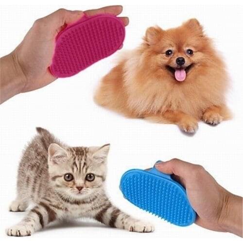 Massage Mit Pet Shower Dog Brush Hair Remove Qualified Pet Dog Cat Bath Glove Brush Comb Rubber Hair Fur Grooming Massaging #ray