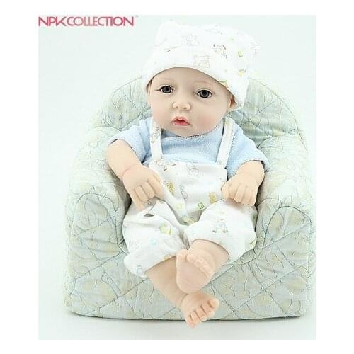 NPK 12inches mini baby boy soft gentle touch all vinyl body doll