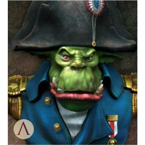 1/16 Napoleork fantasy bust with hat toy Resin Model Miniature Kit Unassembly Unpainted