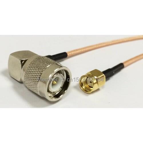 New Modem Coaxial Cable RP-SMA Male Plug To TNC Male Plug Right Angle Connector RG316 Cable 15CM 6" Adapter RF Pigtail