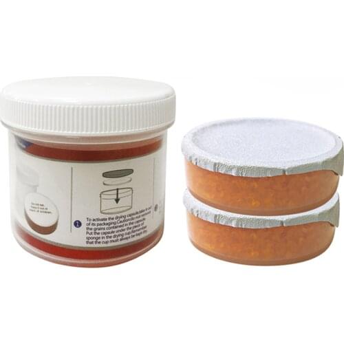 Hearing Aid Dehumidifier Hearing Aids Drying Set (Include One Drying Jar and One Drying Capsule) (2 Capsules+1 Jar)