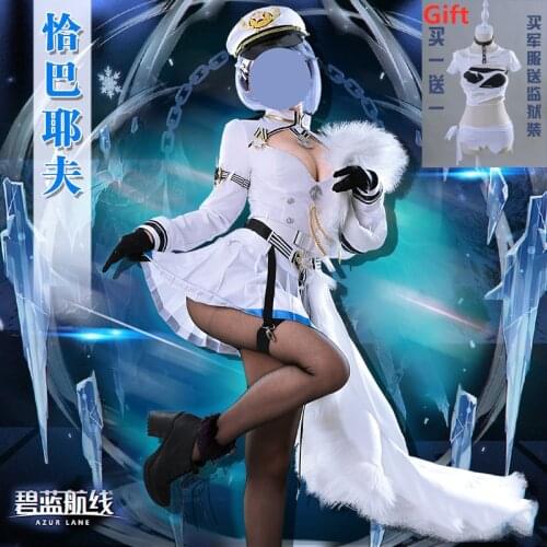 [Pre-sale] Anime Azur Lane Chapayev Sexy Dress OS Uniform+Swimsuit Women Cosplay Costume Halloween Free Shipping 2020 New