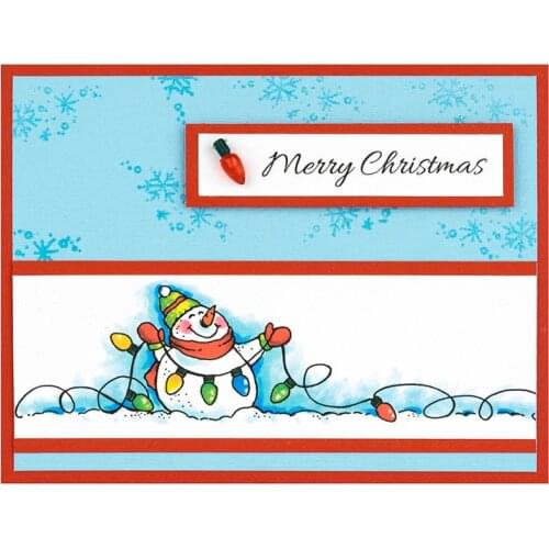 Clear Stamps Snowmen wishes best for you Phrases Transparent Stamp for DIY scrapbooking Album Crafts Cards Decoration New 2019