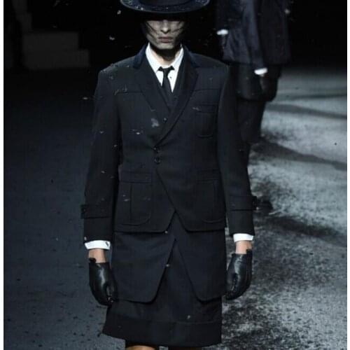 S-5XL 2019 New Mens GD Hair Stylist fashion British retro personality short wool Suit Plus size Singer costumes