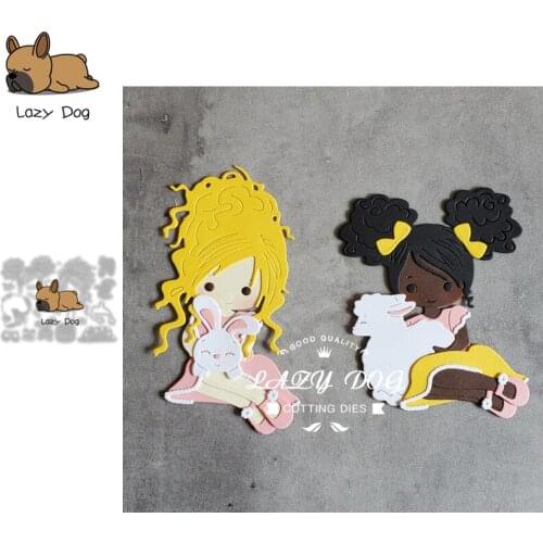 Sitting hugging sheep Easter Metal Cutting Dies Scrapbooking Stencil DIY Craft Embossing Die Cuts Card Making New Dies For 2020