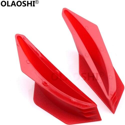 Blue/Black/White/Red Plastic Aerodynamic Motorbike Winglet Dynamic Kit Universal Motorcycle Wing Kit