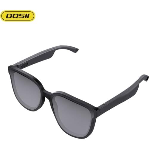 DOSSII Bluetooth 5.0 Smart Eyewear Music Glass TWS Earphone Anti-blue Light Audi Glasses Touch Wireless Stereo Music HD Mic