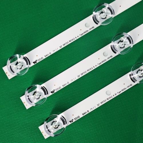 9x LED TV Backlight for LG innotek Drt 3.0 32"_A/B 6916l-1974A 1975A 32MB25VQ lv320DUE 32LF5800 SUNG WEI 55VO E74739 59cm 6 LEDs