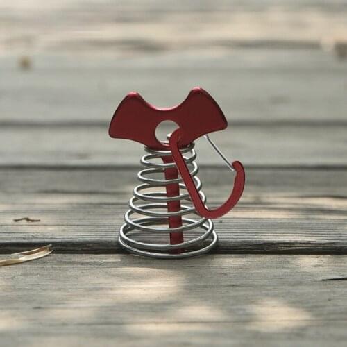 Awning Tent Fixed Hook Buckle Plank Floor Spring Nails Fixed Hook Windproof Outdoor Buckle Camping Accessories