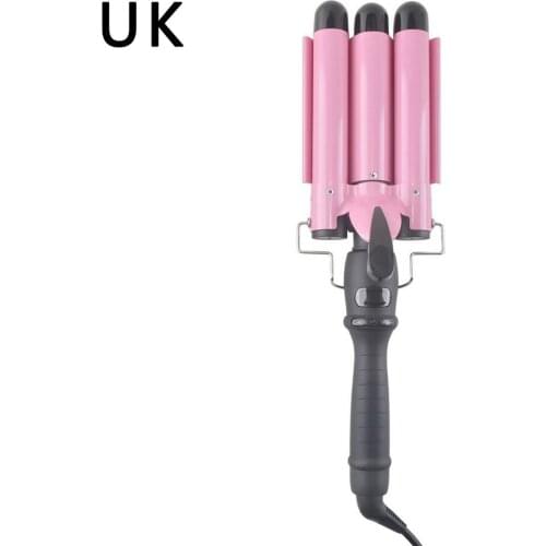 Three-tube Curling Iron With LCD Temperature Display Adjustable Extra-long Wire Curling Iron Cold Spray Technology Ceramic