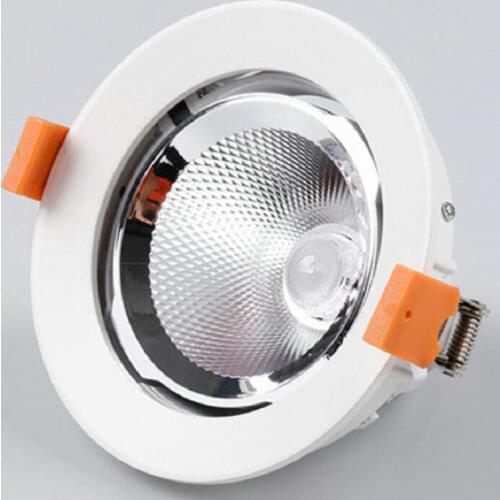 Rotate 360 degrees 30W 40W 50W 60W LED COB downlight Recessed LED Ceiling Lamp Spot Light White/warm LED lamp cree