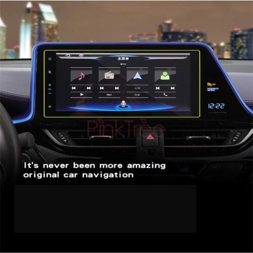 1PC GPS Navigation Tempered Glass Screen Protector Cover Protective Film For Toyota C-HR CHR 2016 2017 2018 2019 Car Styling