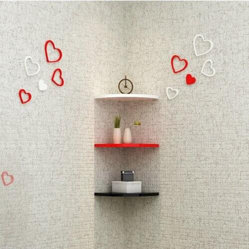 3pcs one set fan-shaped wooden wall clapboard creative decorative shelf living room stuff wall shelf storage rack