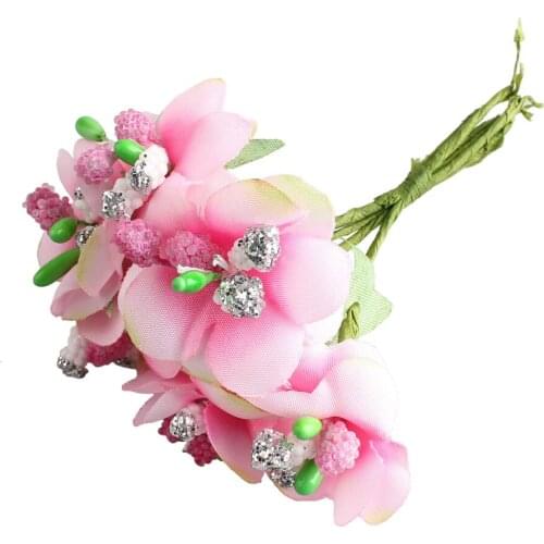 30PCS Artificial Rose Bouquet Decorative Rose Flowers Bride Bouquets for Wedding Home Party Decoration Wedding DIY Accessories