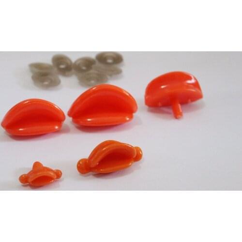 40pcs/lot 25x10mm/42x18mm/42x22mm/47x25mm plastic toy mouth animal duck mouth &washer for diy plush doll findings--zise option