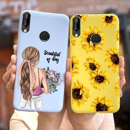 5.84'' Silicone Case For Huawei P20 Lite Soft TPU Fundas P 20 Lite ANE-LX2 Colorful Flower Cover For Huawei P20 Lite Phone Cases