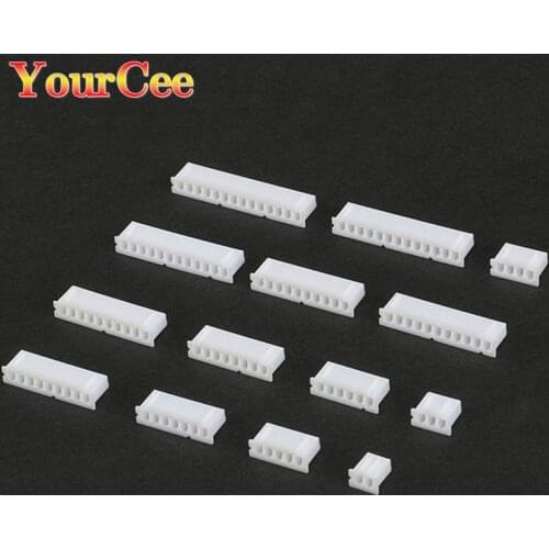 50PCS XH2.54 pcb Connector 2.54mm Pitch Female housing Plastic Shell Housing 2/3/4/5/6/7/8/9/10/11/12/13/14/16 Pin For PCB Board
