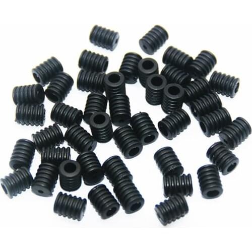 Bulk 500PC/1000PC/5000PCS Elastic Wrinkled Beads Cord Locks For Earloops Soft Ajustable