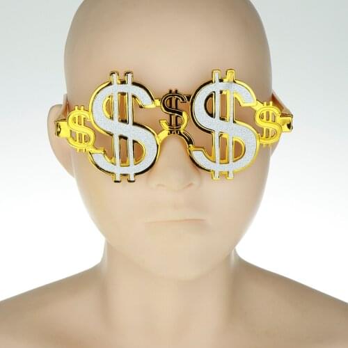 Funny Party Glasses, Fun Glasses, Party Glasses with US Dollar Decoration