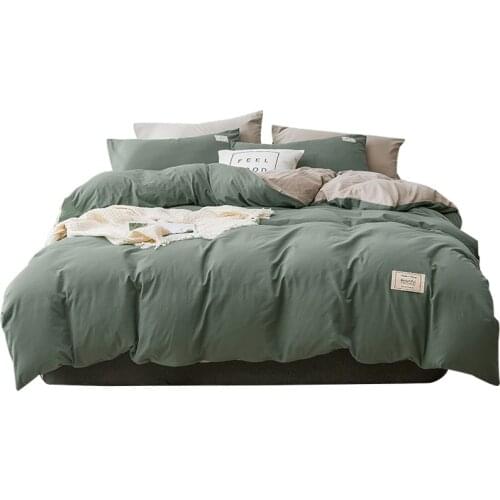 Arctic velvet Nordic style 4-piece washing Quilt Set sheet student dormitory 3-piece Bedding Set