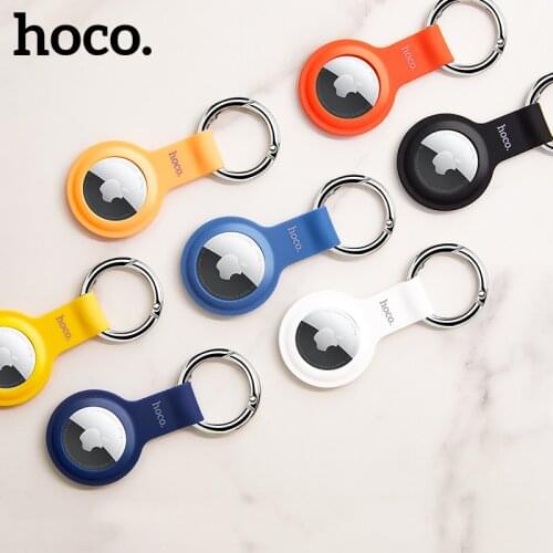 Hoco Hot Sale Anti Scratch Silicone Protective Case For Airtag Soft Candy Colors Skin Cover For Apple Airtags Anti Lost Sleeve