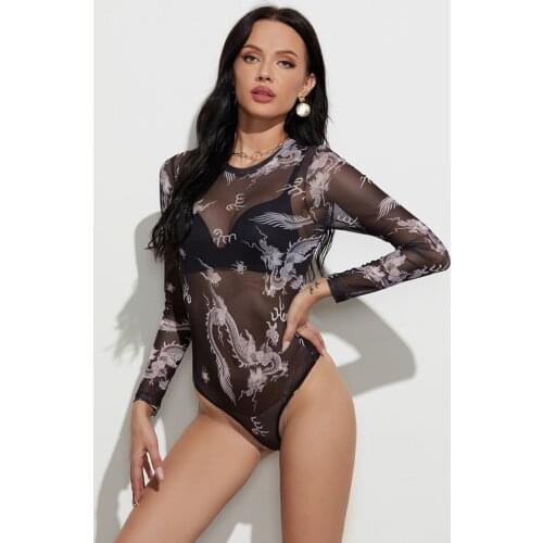 COZOK Women's Transparent Bodysuits