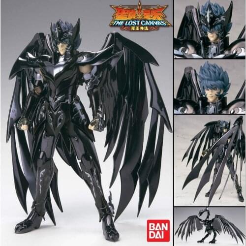 Original Bandai Tamashii Saint Seiya THE LOST CANVAS Hades Specters Black Phoenix Bennu Kagaho Action Figure Model Toys Gifts