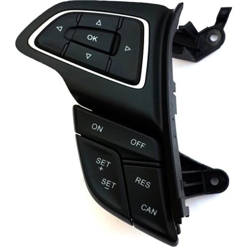 For Ford Focus Mk3 2015-2017 Kuga 2017 Cruise Control Switch Multifunction Steering Wheel Button Bluetooth o Button(Without