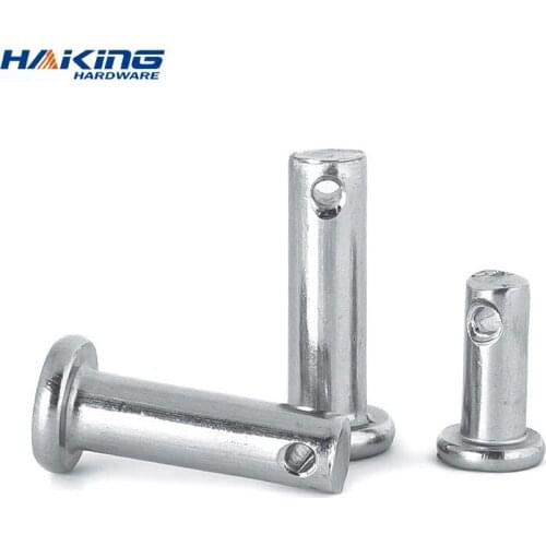 M3 M4 M5 M6 M8 Pin Roll 304 stainless steel pin flat head cylindrical pin with hole locating pins GB882 axis pin