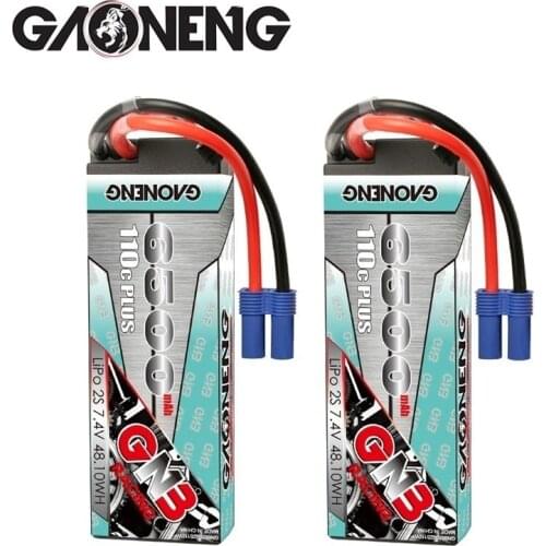 Original GNB 6500mAh 7.4v 110C PLUS LiPo Battery For RC Car Racing Spare Parts With Shell Upgrade LiHV 2S Battery