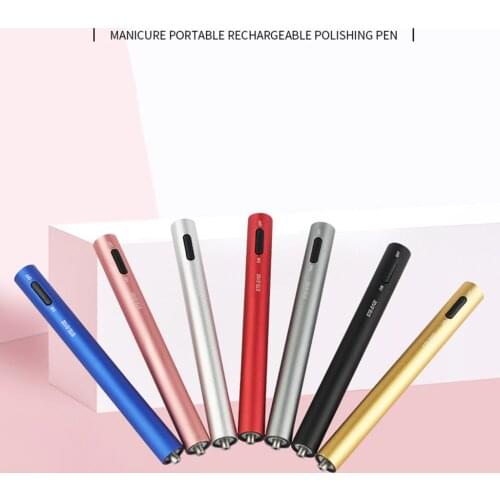 Portable Electric Mini Nail Drill Pen Machine 12000rpm LED Light Manicure Pedicure Nail Polisher Grinding Device
