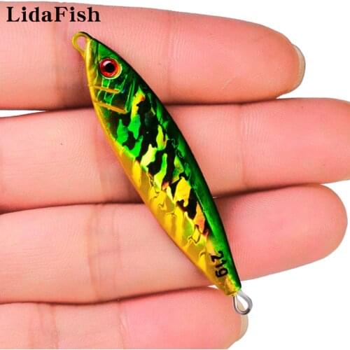 LIDAFISH Brand 14-30g Metal Hard Bait Perch/Trout Pencil Fishing Lure 5.5-7cm 7 Color Optional Fishing Tackles