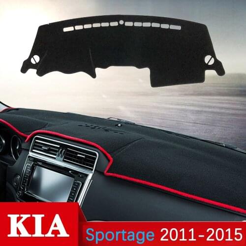 For Kia Sportage 2011 2012 2013 2014 2015 SL Anti-Slip Mat Dashboard Cover Pad Sunshade Dashmat Carpet Anti-UV Car Accessories R