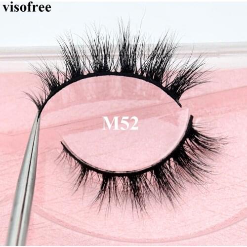 Visofree eyelashes natural false eyelashes fake lashes long makeup 3d mink lashes eyelash extension mink eyelashes beauty M52