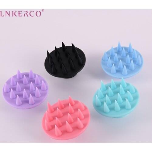 Lnkerco Silicone Head Body Scalp Massage Brush Comb Shampoo Hair Washing Comb Shower Brush Bath Spa Slimming Massage Brush