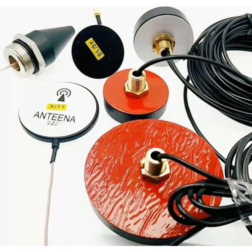 7dbi 4g Lte Gprs Gsm 2.4g Helical Antennas Spring Antenna With 30mm Magnetic Base Crc9 Connector For Signal Booster