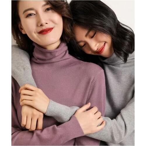 Turtleneck Sweater Women Plus Size Wool Long Sleeve Womens Cashmere Sweater Women Pull Femme Hiver Sweaters 2020 Winter S0316