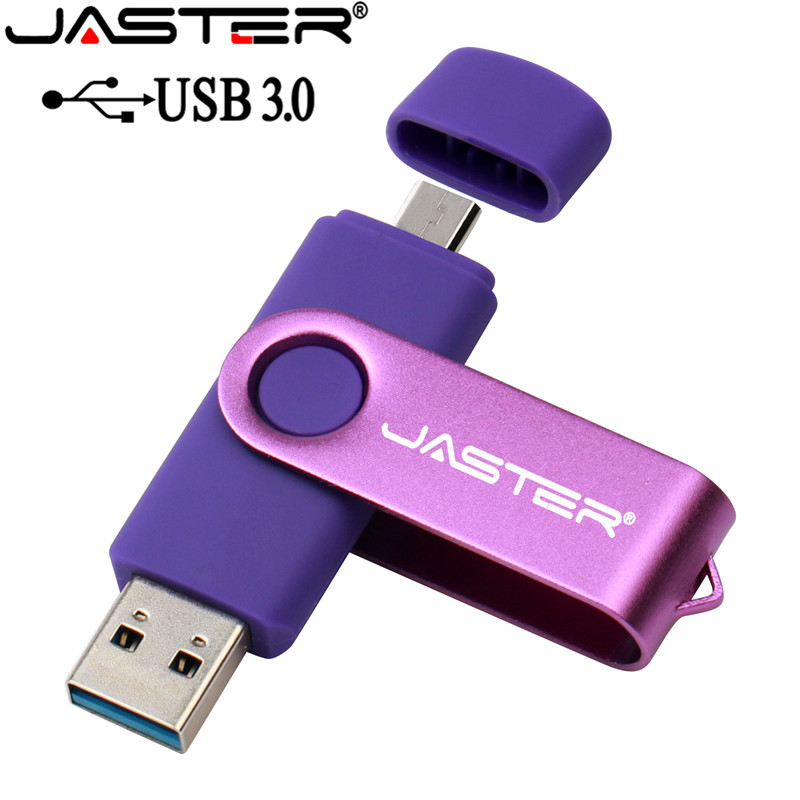 JASTER High Speed USB 3.0 OTG Pen Drive Metal USB Flash Drive 8gb 16gb 32gb 64gb 128gb Micro USB Stick 3.0 Flash Memory Stick