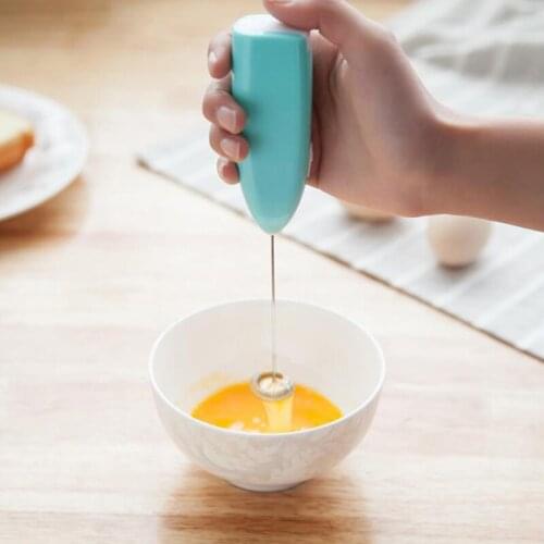 1pc Milk Drink Coffee Whisk Mixer Electric Egg Beater Frother Foamer Mini Handle Stirrer Practical Kitchen Cooking Tool