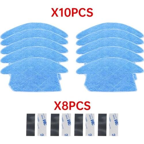 10pcs/lot High quality chuwi ilife Robot Vacuum Cleaner MOP Cloths for ILIFE V7S Replacement Mop Cleaning Robot Vacuum Cleaner