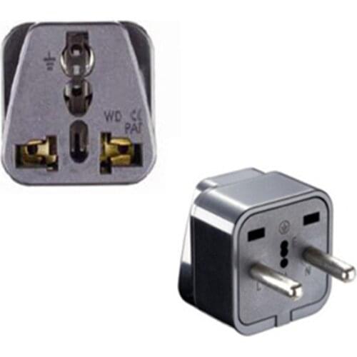 100pcs High Quality Universal EU European Plug US AU UK To EU Euro Europe Travel Plug AC Adapters Power Cables Socket Outlet