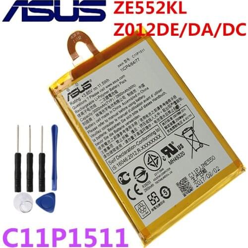 Original 3000mAh C11P1511 Replacement Battery For Asus ZenFone 3 Ze552kl Z012da/e ZenFone 4 Selfie ZD553KL