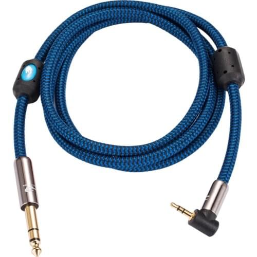 TRS Audio Cable Angled L 3.5mm Mini Jack to 6.35mm Stereo 1/4 Inch to 1/8" 3.5 PC Mixing Amplifier Cable 1M 2M 3M 5M 8M