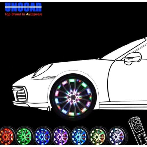 Car style for Induction car hub welcome lamp tire horse running streamer breathing flash lamp solar energy decoration Vehicle