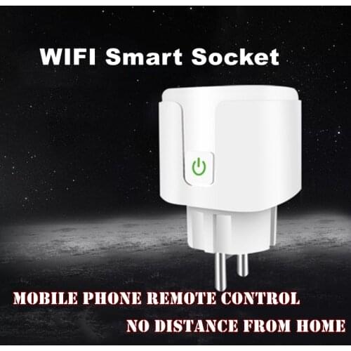 Wireless Socket Tuya Magic EU Plug Adapter 16A 220V Smart Home Remote Voice Control Power Outlet Support Google Home Alexa